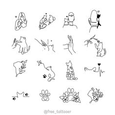 an image of some animals that are drawn on paper