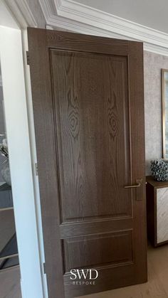 SWD Bespoke Brown Stained Oak Finish Door Gorgeous Doors, Bedroom Door Design, Stained Oak, Grandmas House, Bedroom Doors, Color Blending, Oak Finish, Modern Aesthetics, Door Design