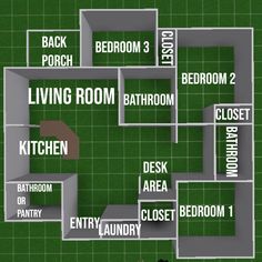 a floor plan for a living room and bathroom