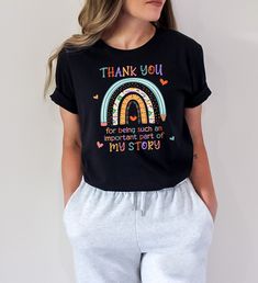 Hello! First of all thank you for being here and checking out our finest t-shirt designs. In order to provide you best service, we are using the quality materials and beautiful designs.You can always contact us. We are waiting for you at ShiningPearlClothing shop for the most beautiful designs for mom, dad, brother, sister, uncle, wife, woman, daughter, friend, cousin, grandparents. Premium Quality Printed in the USA. H O W TO O R D E R T - S H I R T 1-) Please, Check and Review all Photos. 2-) Fun Custom Print T-shirt For Teacher Appreciation, Custom Print Black Top For Teacher Appreciation, Black Top With Custom Print For Teacher Appreciation, Black Custom Print Top For Teacher Appreciation, Custom Print Crew Neck Shirt For Teacher Appreciation, Cotton T-shirt With Funny Print For Teacher Appreciation, Multicolor Short Sleeve T-shirt For Gift, Custom Print Crew Neck T-shirt For Teacher Appreciation, Multicolor T-shirt With Funny Print As Gift