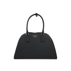 Saffiano Leather Medium Handbag-PRADA-JOHN JULIA Prada Handbag, Makeup Travel Case, Medium Handbags, Prada Saffiano, Prada Handbags, Travel Makeup, Travel Case, Beauty Accessories, Sophisticated Style