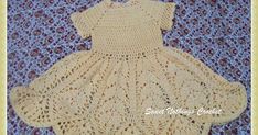 Sweet Nothings Crochet ,A beautiful lotus baby dress, free crochet pattern, girls' dress, free crochet dress pattern, free crochet lotus dress pattern Baby Dress Crochet, Lotus Dress, Crochet Baby Dress Free Pattern, Vestidos Bebe Crochet, Crochet Toddler Dress, Crochet Dress Pattern Free, Baby Cardigan Knitting Pattern Free