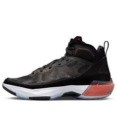 Air Jordan XXXVII Basketball Shoes 'Black Hot Punch' DD6958-091 Kicks Shoes, Stylish Sneakers, Shoes Black, Basketball Shoes, Sneakers Fashion, Perfect Pair, Air Jordan, Black Shoes, Air Jordans