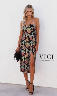 The summer lookbook is here – your shopping guide for the season ahead. Whatever occasions and outfits you are shopping for, we have a coveted list of essentials you don’t want to miss. Shop Now vicicollection.com // Follow @VICIDOLLS Square Toe Heels, Summer Lookbook, Strapless Midi Dress, Black Sandals Heels, Black Midi Dress, Summer Wardrobe, Midi Length, New Items, Your Style