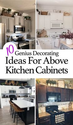 the top 10 genius decorating ideas for above kitchen cabinets in this post, you can see