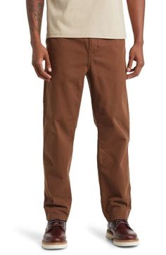 Carhartt Work In Progress, Twill Pants, Back Patch, Work In Progress, Straight Leg Pants, Cotton Twill, Leg Pants, Elastic Waist, Straight Leg