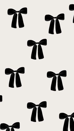 black and white bows on a gray background