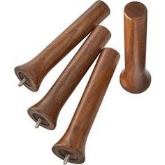 Extra Walnut Pegs For Drawer Peg System-Set of 4 Pans Organization, Pot And Pans Organization, Plates And Bowls, Kitchen Organization, Walnut, Shelves