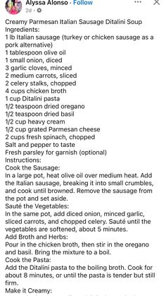 an image of a recipe for chicken soup