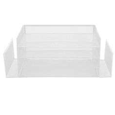 clear plastic storage bins with dividers on each side