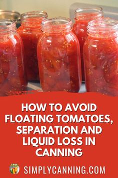 Problems with tomato canning? It’s all in how it’s prepared. Our tips at #SimplyCanning help you handle issues like liquid loss and separation. Keep your canned tomatoes yummy and well-preserved! 🍅 #Tomatoes #Canning https://www.simplycanning.com/tomato-canning/ Canning Crushed Tomatoes Water Bath, Canning Roasted Tomatoes Water Bath, Pressure Canning Diced Tomatoes, Canning Tomato Sauce Water Bath, Water Bath Canning Diced Tomatoes, Canning Tomatoes Recipes, Tomato Broth, Bath Recipes, Pressure Canner