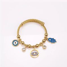 Gorgeous Blue Evil Eye Bracelet with natural Lava Stone. 100% Handmade Amazing quality materials. ❤️FREE SHIPPING❤️FAST SHIPPING❤️ Natural grade A gold plated bracelet, You can match with your other jewelry easily to complete your look. It will look great no matter what the occasion.Round bead size is 8mm, Bracelet length is about 6.5 inches.The number of 8mm beads is about 22-24pcs, and the difference in the size of the beads will be within 0.5mm. Durable elastic cord: Made of high quality elas Blue Evil Eye Bracelet, 8mm Beads, Blue Evil Eye, Eye Bracelet, Elastic Bracelet, Gold Plated Bracelets, Evil Eye Bracelet, Lava Stone, Evil Eye