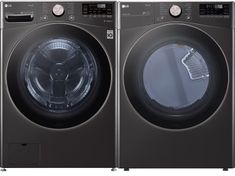 two front loading washers side by side