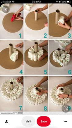 how to make a toilet paper roll wreath