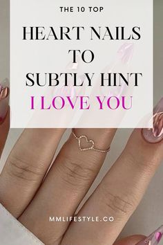 Get ready for Valentine's Day or date night with these adorable heart nail designs that say "I Love You"! Whether you're looking for cute nail art ideas or romantic manicure inspiration, we've got you covered. From simple heart accents to intricate love-themed designs, these nail art ideas are perfect for a romantic date night or to show your love every day. DIY your Valentine's Day nails with these easy and stunning designs! #ValentinesDayNails #HeartNailArt #ILoveYouNails #heartnailideas #heartshapenails 💖✨ Romantic Manicure, Love Heart Nails, Cute Nail Art Ideas, Long Hair Diy, Short Nails Summer, Blush Pink Nails, Valentines Day Nail, Heart Nail Designs, Cute Love Heart