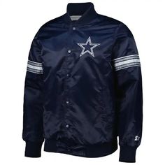 Dallas Cowboys Navy Blue Jacket Walker Yellowstone, James Dutton, Yellowstone 1883, Ryan Bingham, Brown Puffer Jacket, Urban Jacket, Cowboy Jacket, Brown Puffer, Starter Jacket