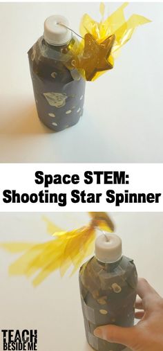 Space STEM: Shooting Star Spinner Toy Astronaut Stem Activities For Kids, Outer Space Activities, Space Stem, Kinetic And Potential Energy, Stem Camp, Space Activities For Kids, Space Lessons, Library Space, Classroom Diy