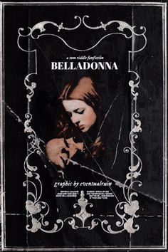 a movie poster for the film belladonna, with an image of a woman