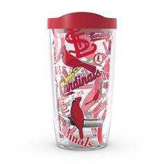 the st louis cardinals tumbler cup is shown