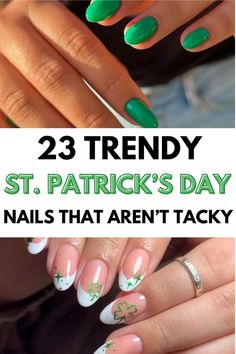 St. Patrick's Day nails St Patrick's Day Nails, St Patricks Day Nails, Love Simple, Simple Nail, Simple Nail Designs, St Pattys, St Patricks, St Patricks Day, The Cutest