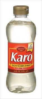 a bottle of karo light corn syrup is shown in this undated image,