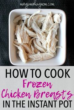 Never face the dinnertime dilemma of frozen meat again! With your Instant Pot electric pressure cooker, chicken breasts can cook from frozen in just ten minutes of cooking time! Instant Pot | Easy Meals | How to cook frozen chicken breasts in Instant Pot Chicken Breasts In Instant Pot, Cook Frozen Chicken, Cooking Frozen Chicken Breast, Cooking Frozen Chicken, Electric Pressure Cooker Recipes, Tasty Healthy Recipes, Pressure Cooker Chicken