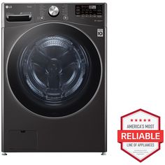 the front load washer is shown with an award seal