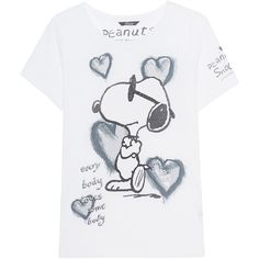 PRINCESS GOES HOLLYWOOD Snoopy Loves Clear White // T-shirt with... (4.845 RUB) ❤ liked on Polyvore featuring tops, t-shirts, white top, jersey t shirts, print tees, fitted crew neck t shirt and fitted t shirts Snoopy Print, T Shirts White, Snoopy Love, Tees Pattern, White Crew Neck, Fitted Tee, Clear White, White Jersey, Jersey Tee