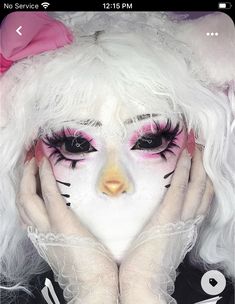 Vampire Bride, Hello Kitty Makeup, Alt Makeup, Graphic Makeup, Horror Makeup, Halloween Makeup Inspiration, Cool Makeup Looks