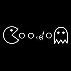 the word boo is written in white on a black background with two ghost heads and one eye