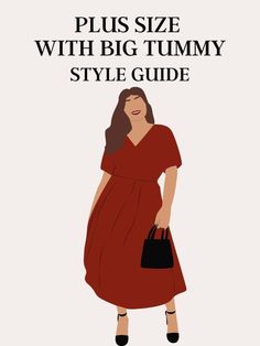 Plus Size Rectangle Body Shape Outfits, How To Dress Plus Size Body Shapes, Plus Size Rectangle Body Shape, Big Stomach Outfits, Dress Big Size Party, Big Tummy Outfits For Women, Plus Size Body Shapes, Big Tummy, Dress Big Size