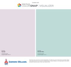 the colorsnap visualizer is shown in two different shades, one blue and one pink