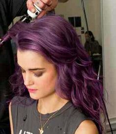 Next summer;  purple hair Hair Done, Love Hair, Hair Today, Hair Dos, Purple Hair