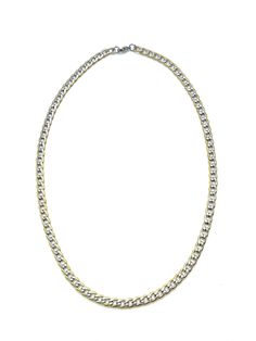 - Two-tone, silver and gold- Cuban link - Two Styles- Stainless Steel- Length: 16” or 18” - Wide: 5mm Gold Cuban Link Necklace With Silver Chain, Cuban Link, Steel Necklace, Online Jewelry Store, Stainless Steel Necklace, Two Tone, Handmade Jewelry, Online Store, Stainless Steel