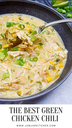 Green chicken chili White Chicken Chili Verde Crockpot, Easy Green Chili Recipes, Keto Green Chili Chicken Soup, Green Chili Chicken And Dumplings, White Chicken Chili Green Chili, White Chicken Chili With Tomatillos, Green Chile Chicken Chili, Green Chicken Chilli Chili Recipes