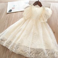 Dress for Kids Girl Pink Princess Dress for Lace Ruffles Elegant Children's Casual Clothes Flower Dress For Kids Girl, Birthday Party Clothes, Lace Embroidery Dress, Pink Princess Dress, Baby Summer Dresses, Lace Dress Casual, Princess Dress Kids, Party Clothes, Dress Birthday