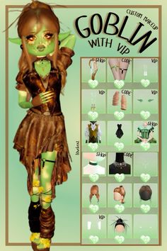 #dresstoimpress #dti #dresstoimpressideas #dresstoimpressoutfits #dtioutfits #goblin #fantasy #troll #green #outfit #outfitidea Fairytale Fantasy, Fantasy Makeup, Green Outfit, Fantasy Games, Fashion Poster, Fashion Poses, Fashion Sketches, Fantasy Creatures, Fashion Magazine