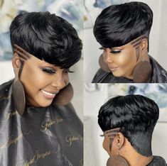 Mushroom Weave Hairstyle, Bowl Cut Black Women, 28 Piece Quick Weave Short Pixie, Mushroom Cut Black Women, Pixie Cut Human Hair Wigs, Mohawk Cut, Straight Pixie Cut, Mushroom Cut