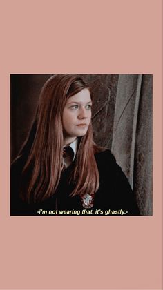 a woman with long red hair wearing a harry potter outfit and holding a wand in her hand