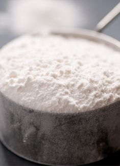 powdered sugar in a bowl with a spoon