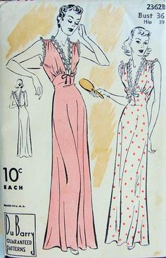 an old fashion sewing pattern from the 1950's