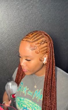 Faloni Braid, Fulani Ginger Braids, Colour 30 Fulani Braids, Fulani Braids Color Combo, Color 30 Fulani Braids, Fulani Braids Hairstyle, Coloured Fulani Braids, Copper Fulani Braids, Fulani Braids Color 30