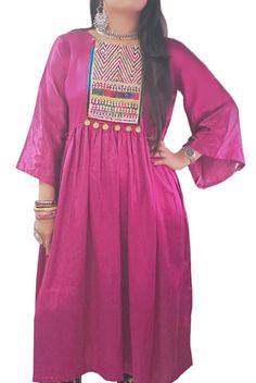 Elevate your wardrobe with our exquisite purple kutchi hand embroidered Work Kurta. Hand-embroidered on the front, this piece exudes elegance and charm. Crafted from sustainable Mashroo cotton silk Kutchi material, it not only adds style to your ensemble but also contributes to a more eco-conscious lifestyle. Each piece is a testament to skill empowerment for artisans, ensuring that their craftsmanship is celebrated and sustained. This royal, timeless garment is perfect for any occasion, be it a party, wedding, or festival, making you stand out with grace and sophistication. Conscious Lifestyle, Pink Kurta, Designer Kurta, Ready To Wear Saree, Boho Jacket, Silk Kurta, Ethnic Dress, Magenta Pink, Silk Jacket