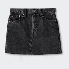 Nwt Mango Black Denim Mini Skirt Size Medium Black Jean Mini Skirt, Black Denim Mini Skirt, Mango Skirts, Billie Eilish Outfits, Black Jean Skirt, Belted Mini Skirt, Checkered Skirt, Black Denim Skirt, Suede Mini Skirt