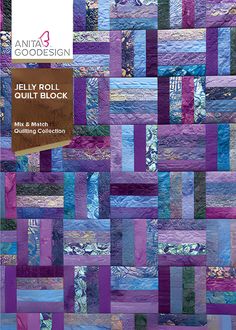 the cover of jelly roll quilt block