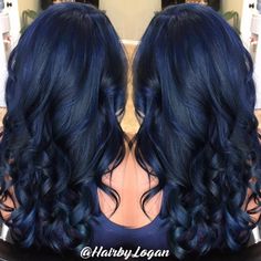 Blueberry Hair Color, Blueberry Hair, World Hair, Short Dark Hair, Hair Color Blue, Hair Color And Cut, Dye My Hair