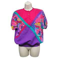 This Adorable Vintage Top Is Brand New! It Has The Original Sales Tag. It Is A Fun Colorful 80s Style Lightweight Sweatshirt. Bust: 38" Length: 25" 50% Polyester 50% Cotton Machine Washable Purple Long Sleeve 90s Style Top, Purple Long Sleeve 90s Top, Retro Purple Crew Neck Top, 90s Style Purple Tops For Spring, 90s Purple Tops For Spring, Purple 90s Style Tops For Spring, Purple 90s Style Spring Tops, Retro Purple Short Sleeve Top, Vintage Purple Top For Spring