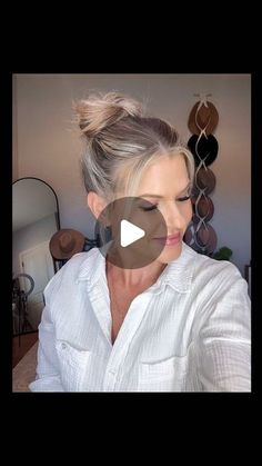 Brittany Henderson on Instagram: "Fine hair?? This will give you the appearance of a fuller topknot! Perfect on those dirty hair days. Let me know if you give it a try!🫶🏼" Kim Hair, Zach Bryan, Fuller Hair, Hair Tips, Hair Dos, Top Knot, Writing Skills, Beauty Shop