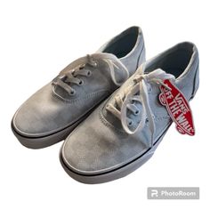 Women’s: 6.5 Nwt Smoke Free Home Quick Shipping Spring Gray Vans Sneakers, Red High Top Vans, Tie Dye Vans, Vans Shoes Women, Gray Vans, Low Top Vans, Vans Slip On Shoes, Leopard Print Sneakers, Top Sneakers Women