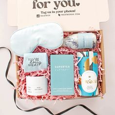 an open gift box containing the contents for you